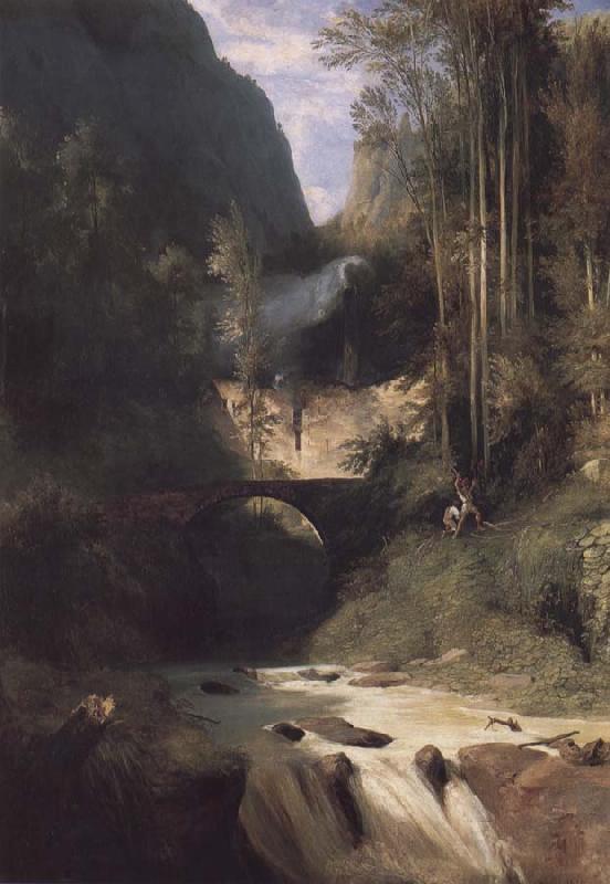 Carl Blechen Gorge near Amalfi Sweden oil painting art